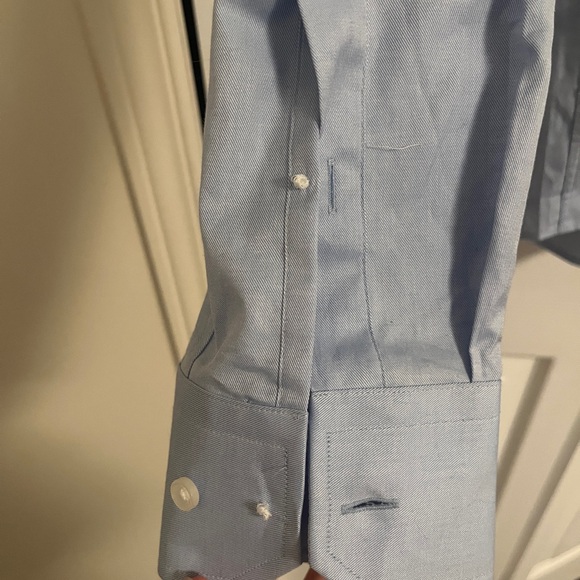 Hugo Boss s size Blue Dress Shirt men nwt 100% cotton - Picture 7 of 10